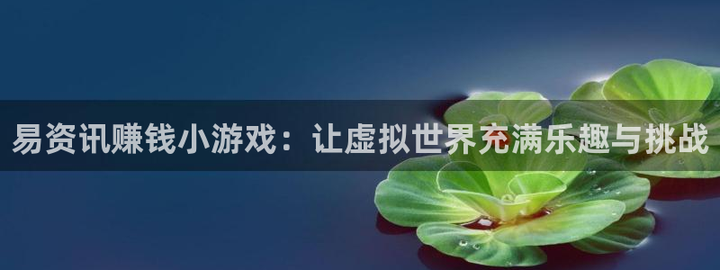 多彩娱乐注册登录:易资讯赚钱小游戏:让虚拟世界充满乐趣与挑战